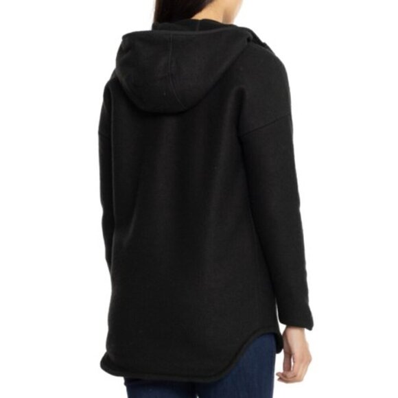 NWT SmartWool Hudson Trail Half Zip Fleece Jacket Poncho Black Small - Picture 2 of 15